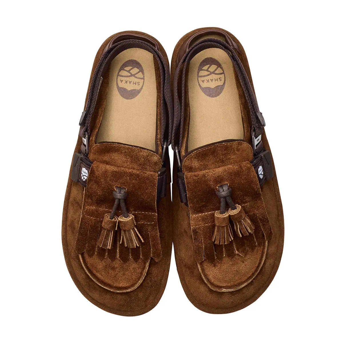 SHAKA 2way キルトタッセル ミュール サンダル MOC MULE TASSEL SUEDE [メンズ/レディース][2024 秋冬] SK-296