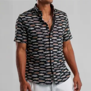 Short Sleeve Knit Shirt Printed Ridin' Dirty