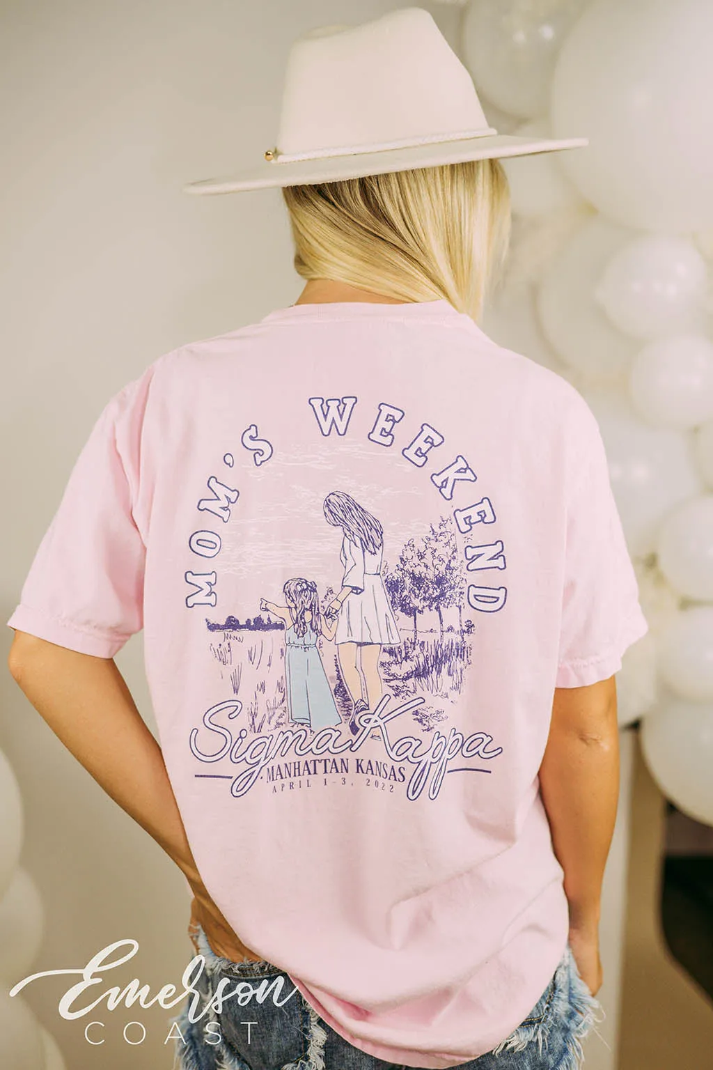 Sigma Kappa Mom's Weekend Pink Tee