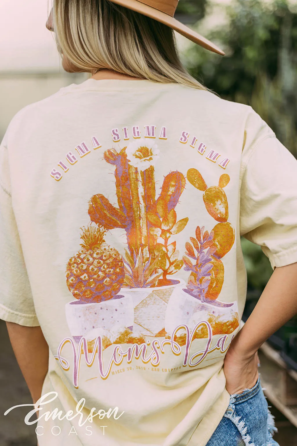 Sigma Sigma Sigma Cactus Mom's Day Tee