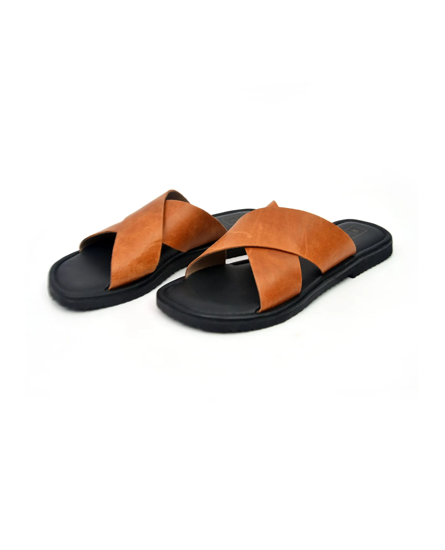 Simon Tan &  Black Men's Slider