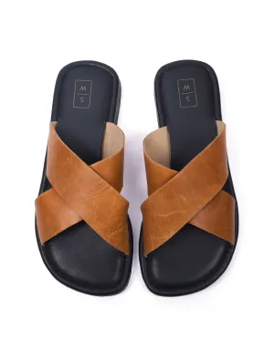 Simon Tan &  Black Men's Slider