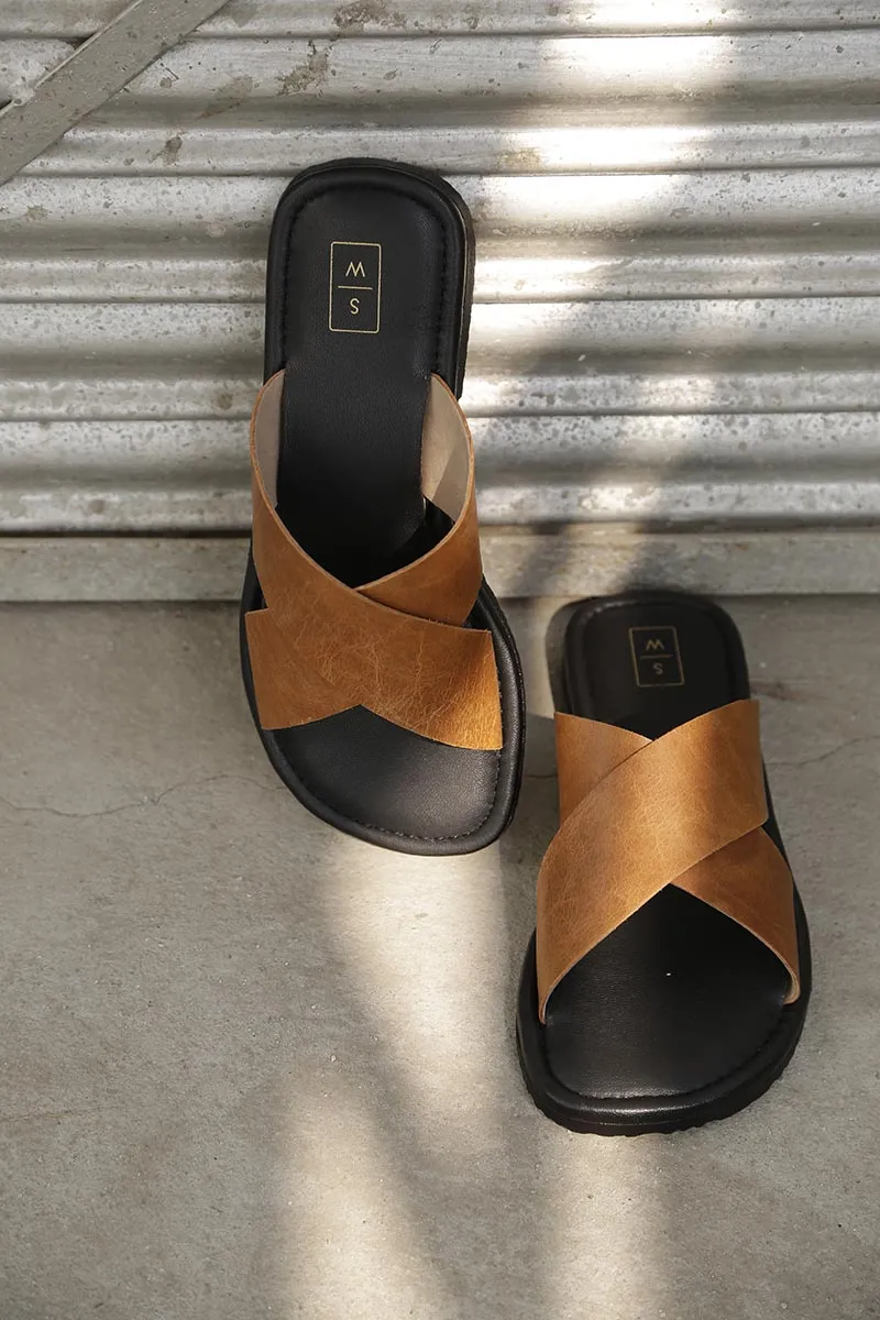Simon Tan &  Black Men's Slider