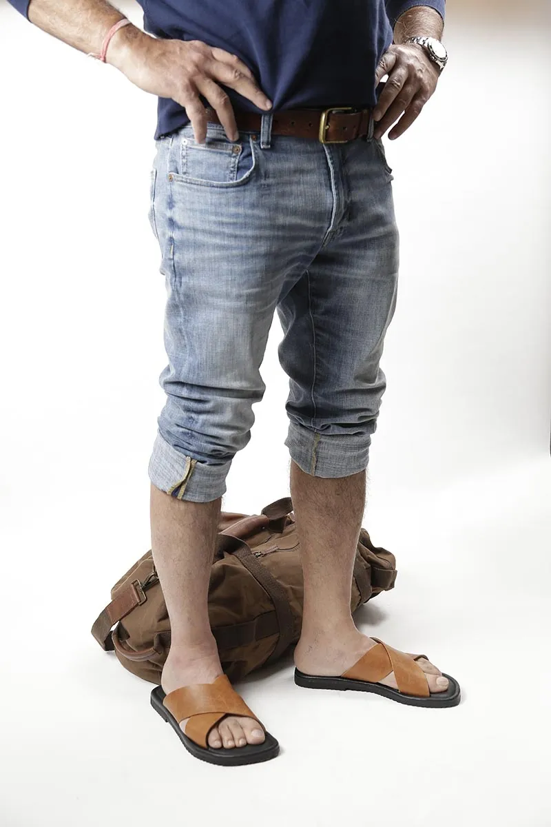 Simon Tan &  Black Men's Slider