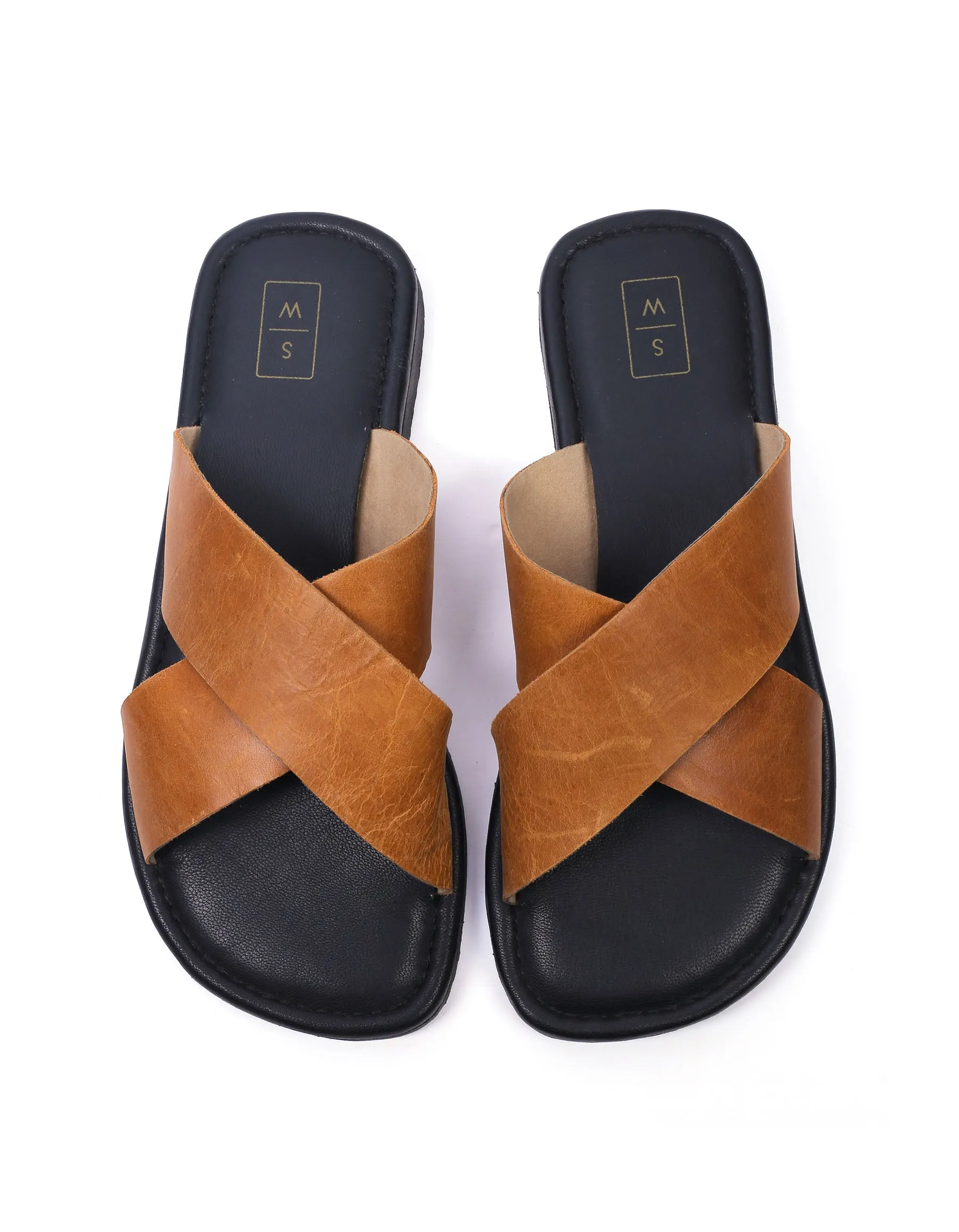 Simon Tan &  Black Men's Slider