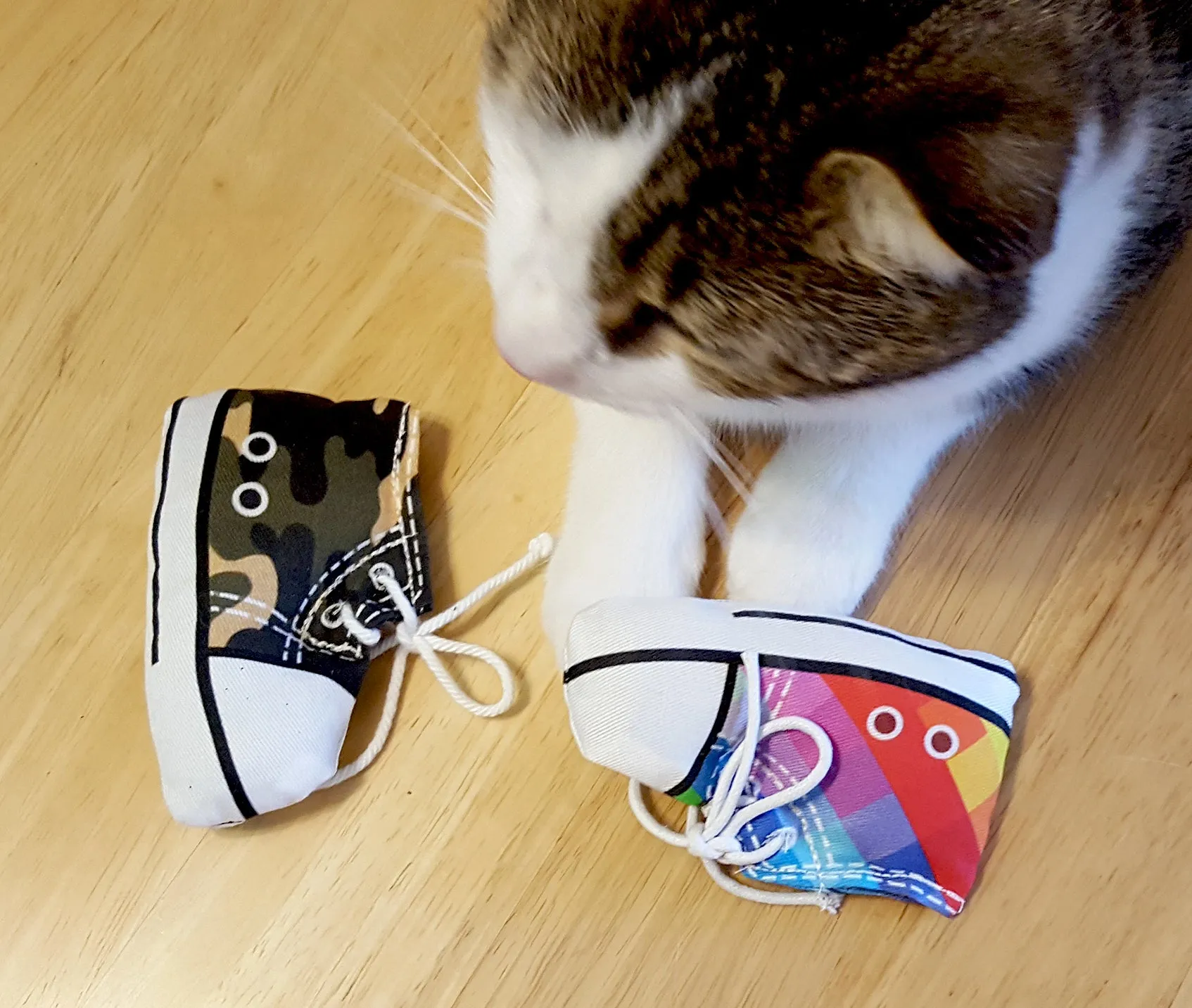 Sneaker Catnip Cat Toy in Camouflage