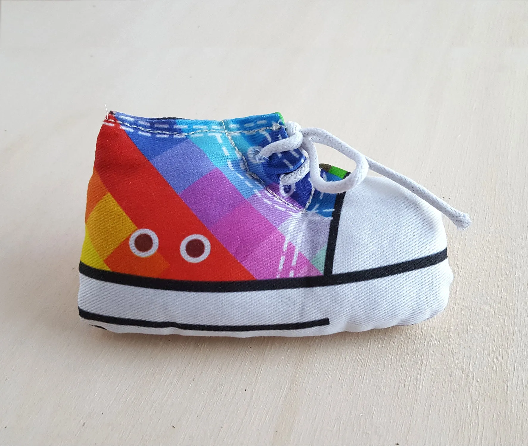 Sneaker Catnip Cat Toy in Rainbow