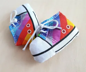 Sneaker Catnip Cat Toy in Rainbow