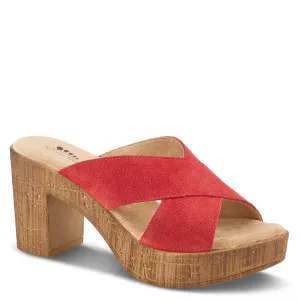Spring Step Shoes Blanchar Women’s Suede Slip On Sandals
