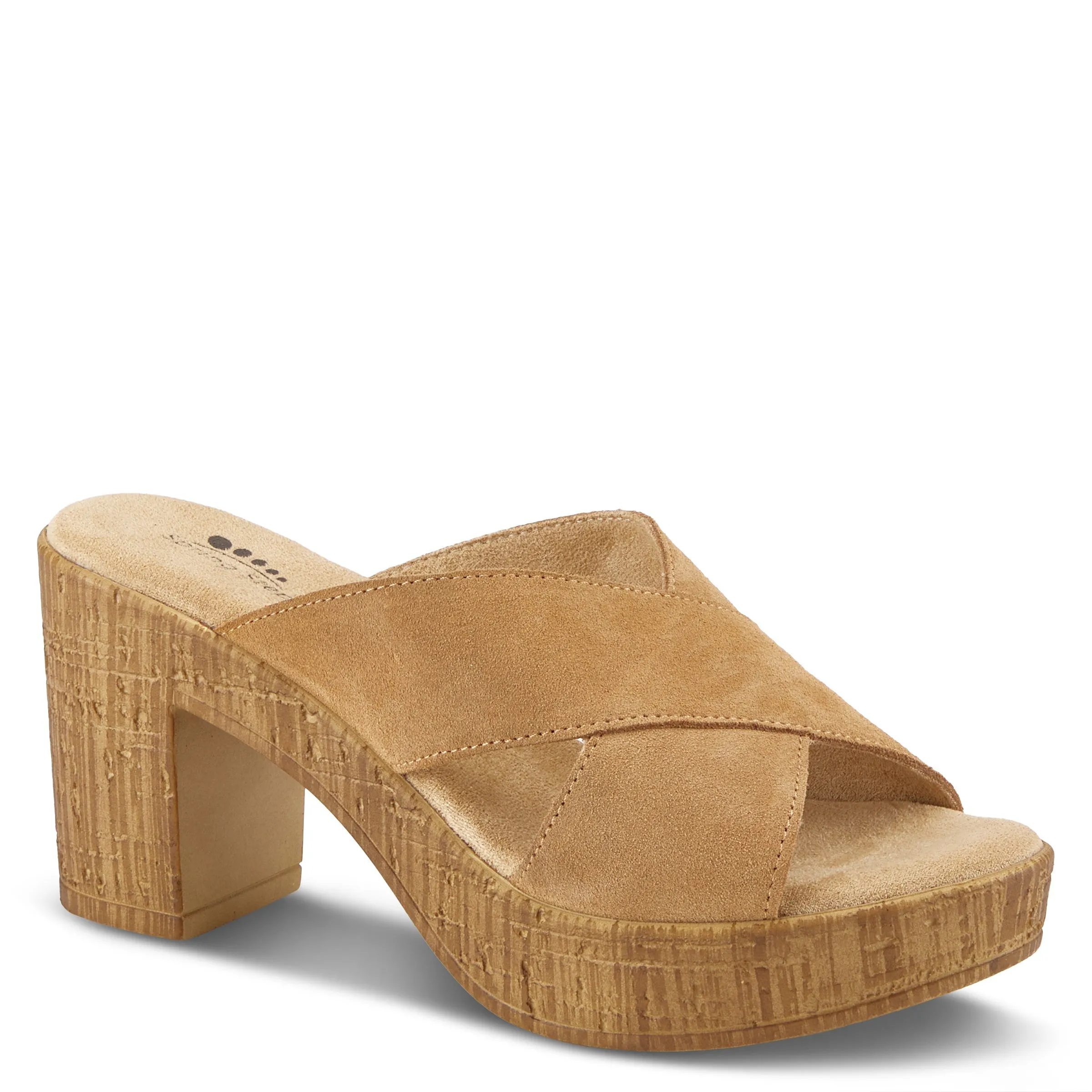 Spring Step Shoes Blanchar Women’s Suede Slip On Sandals