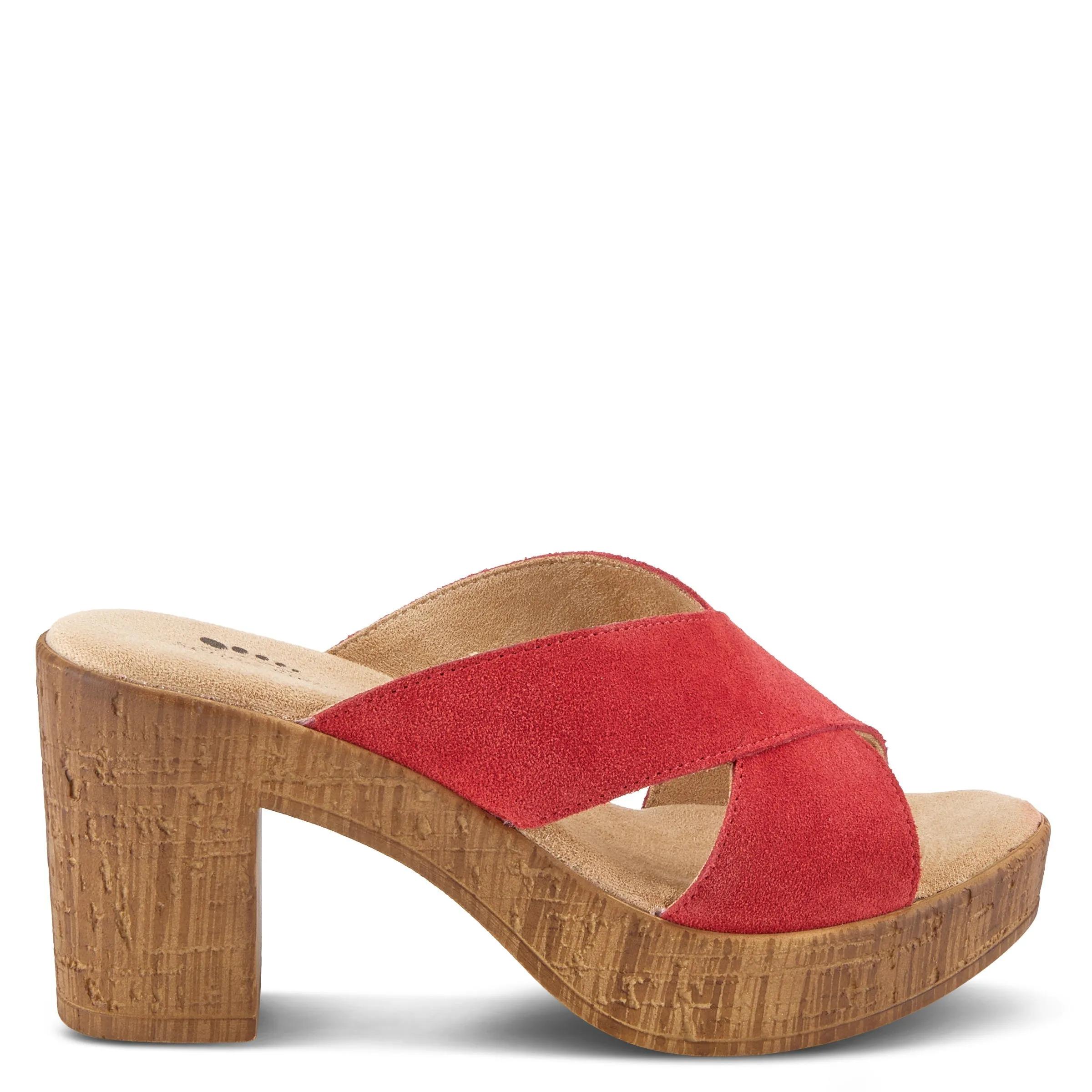 Spring Step Shoes Blanchar Women’s Suede Slip On Sandals