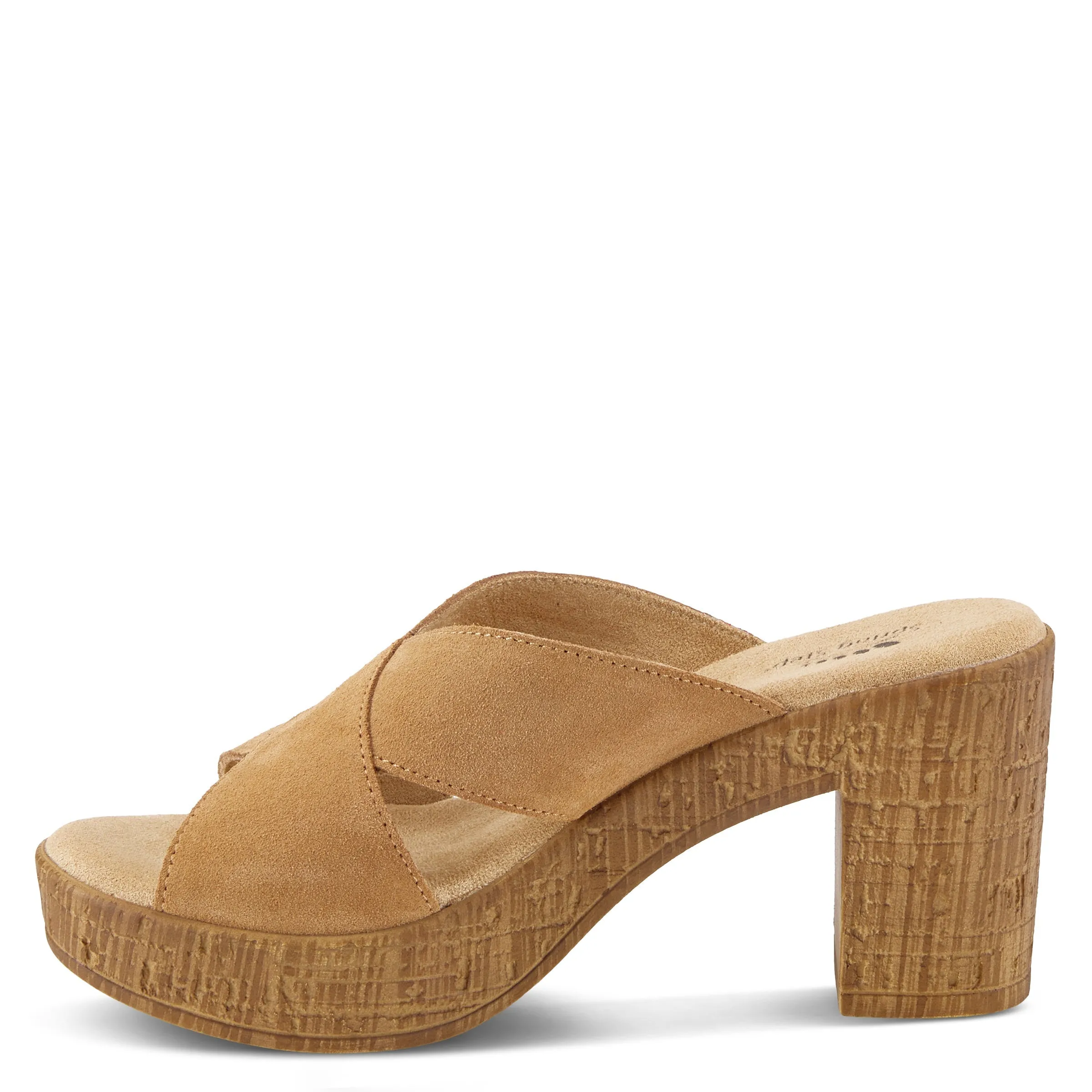 Spring Step Shoes Blanchar Women’s Suede Slip On Sandals