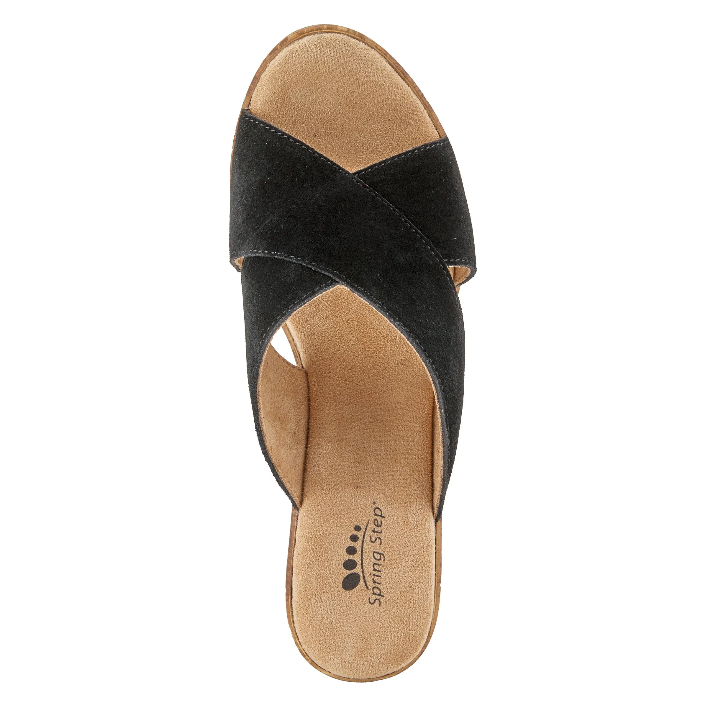 Spring Step Shoes Blanchar Women’s Suede Slip On Sandals