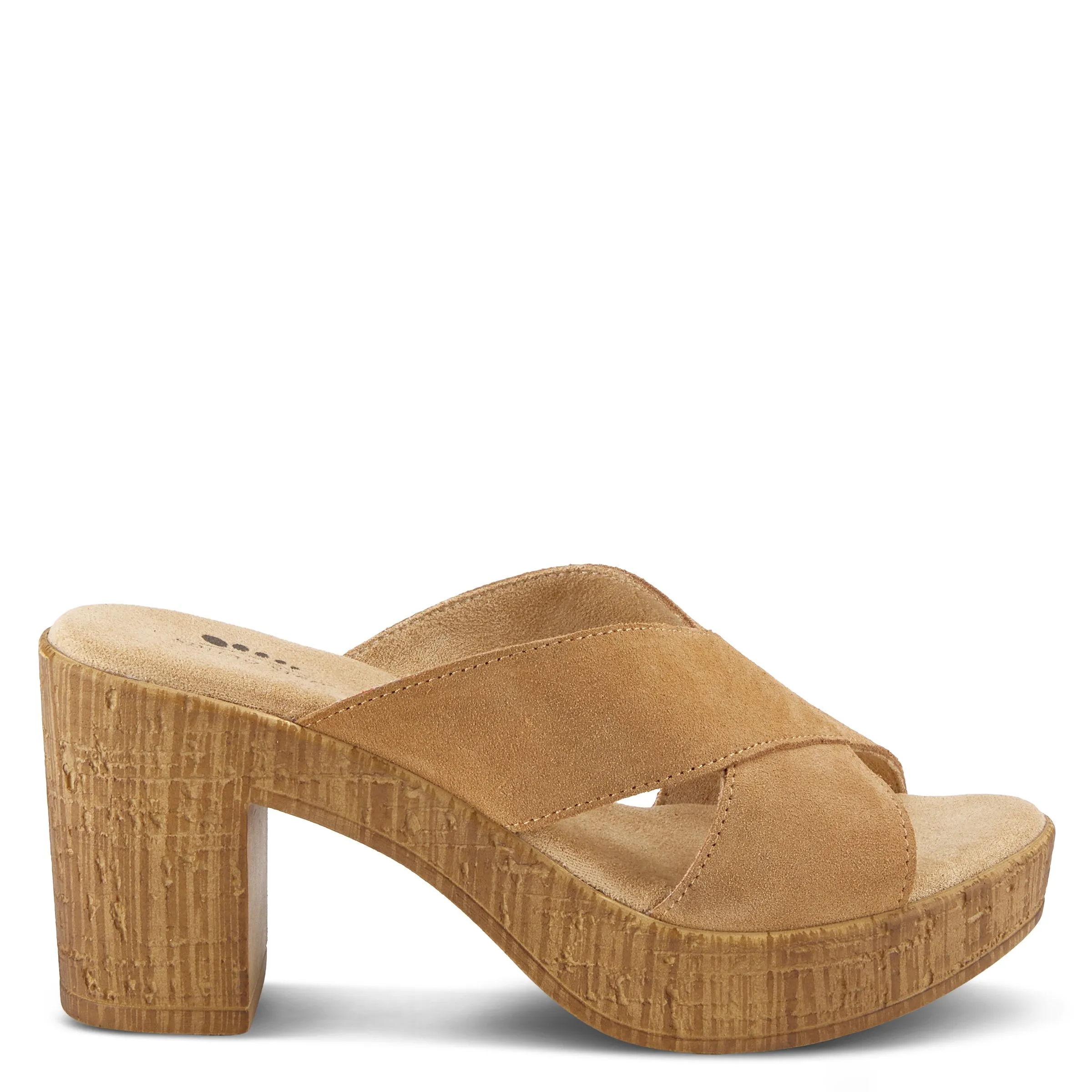 Spring Step Shoes Blanchar Women’s Suede Slip On Sandals
