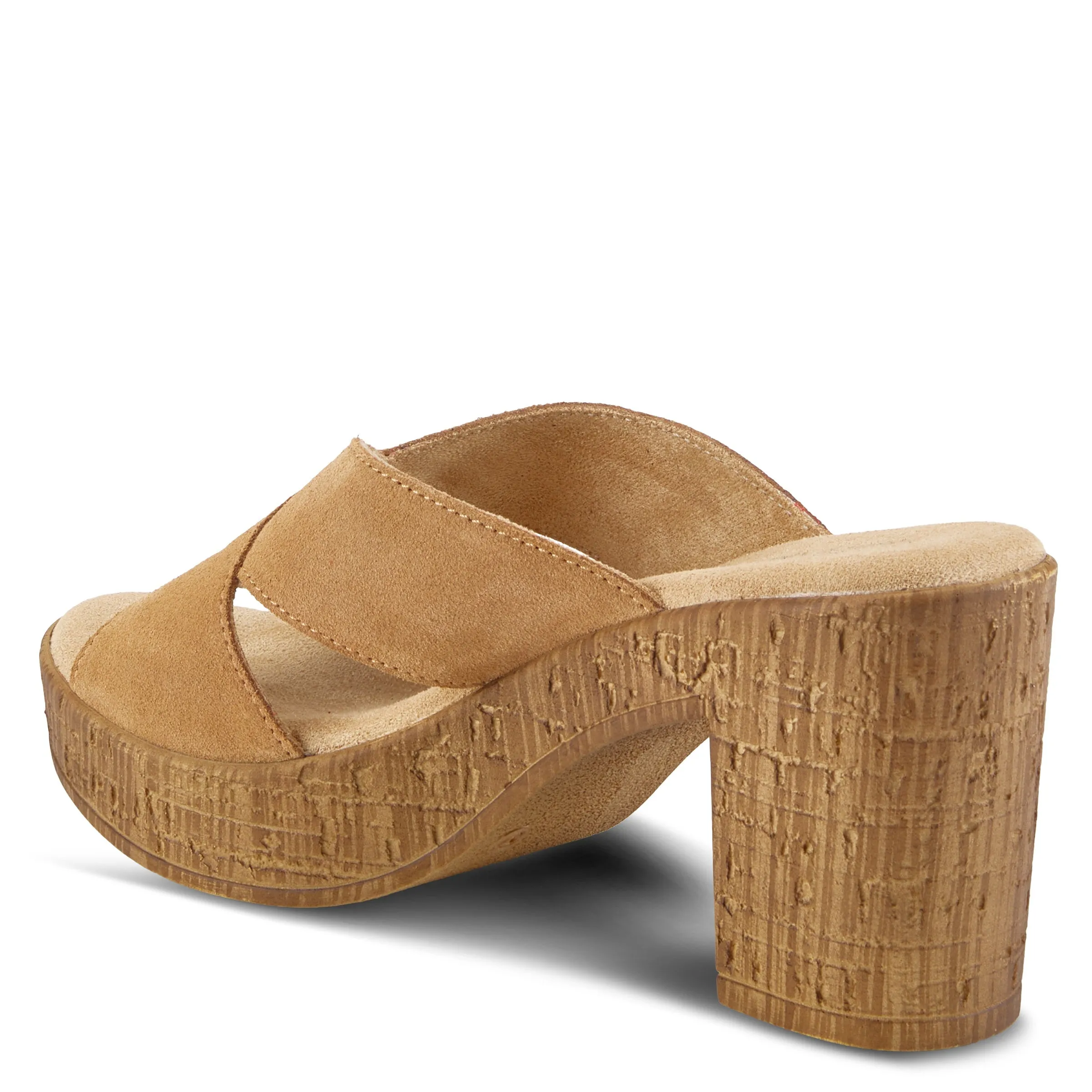 Spring Step Shoes Blanchar Women’s Suede Slip On Sandals