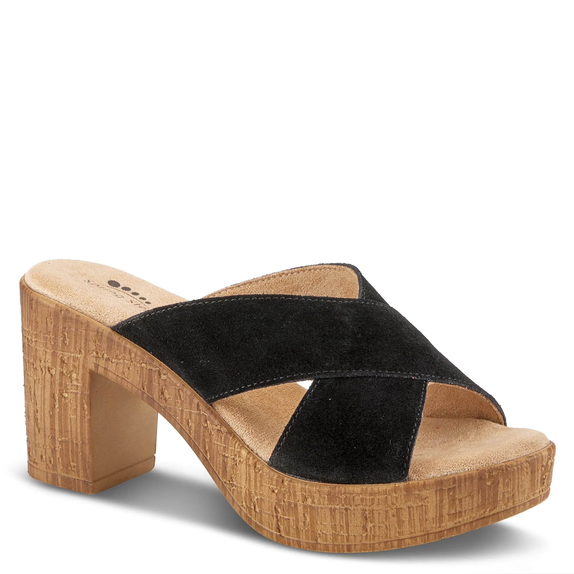 Spring Step Shoes Blanchar Women’s Suede Slip On Sandals