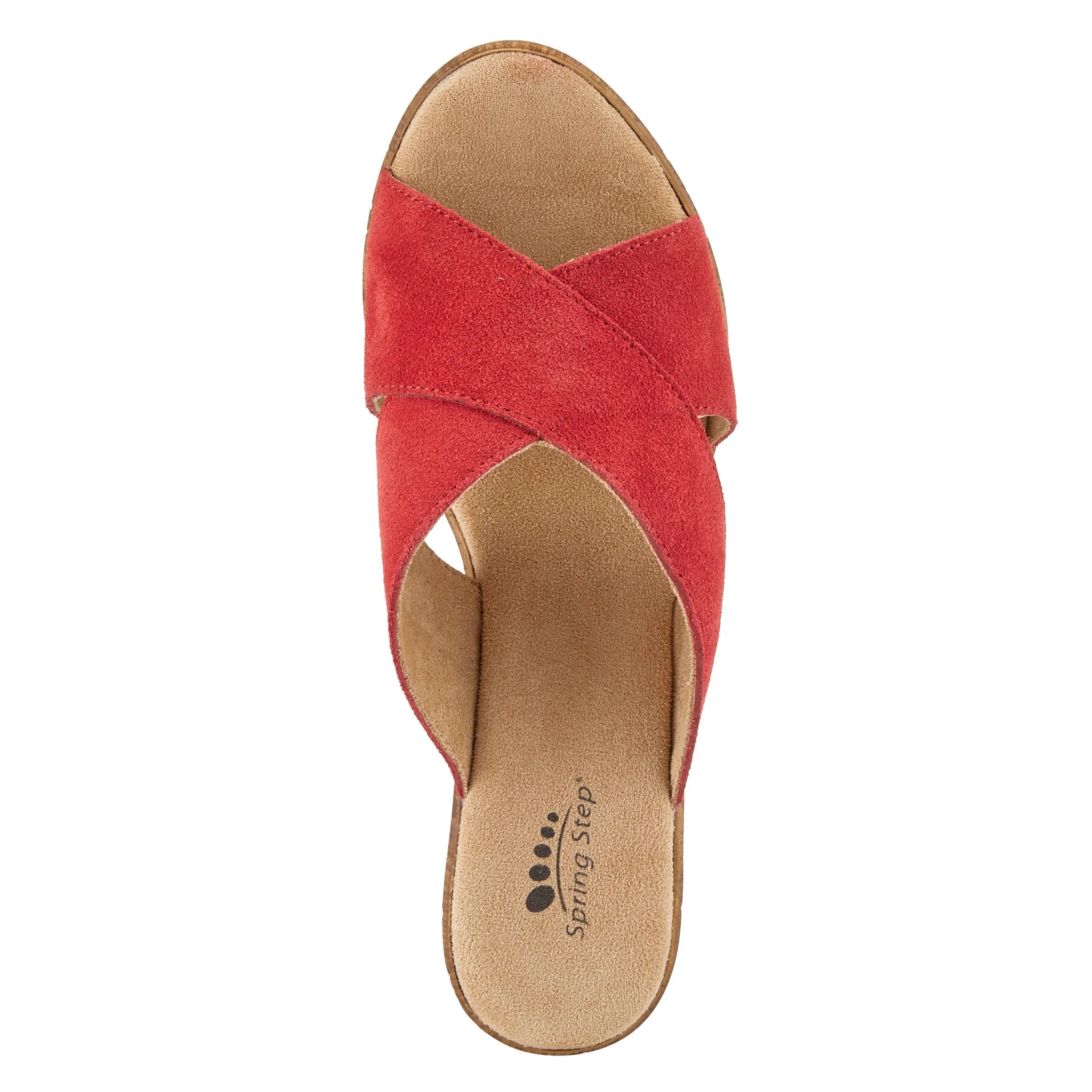 Spring Step Shoes Blanchar Women’s Suede Slip On Sandals