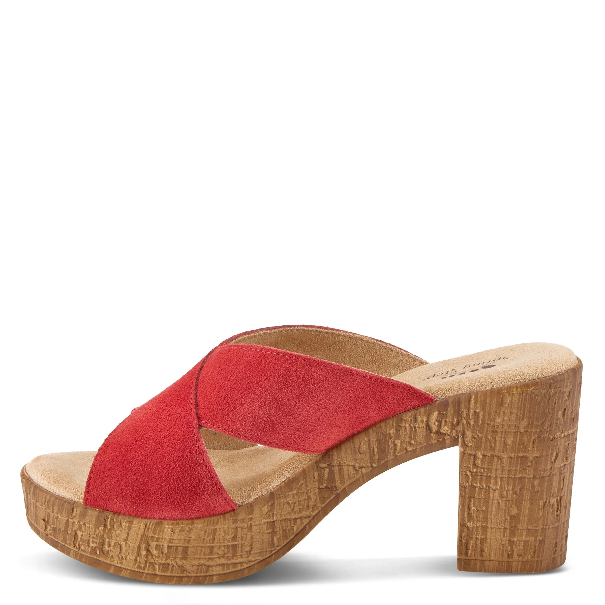 Spring Step Shoes Blanchar Women’s Suede Slip On Sandals