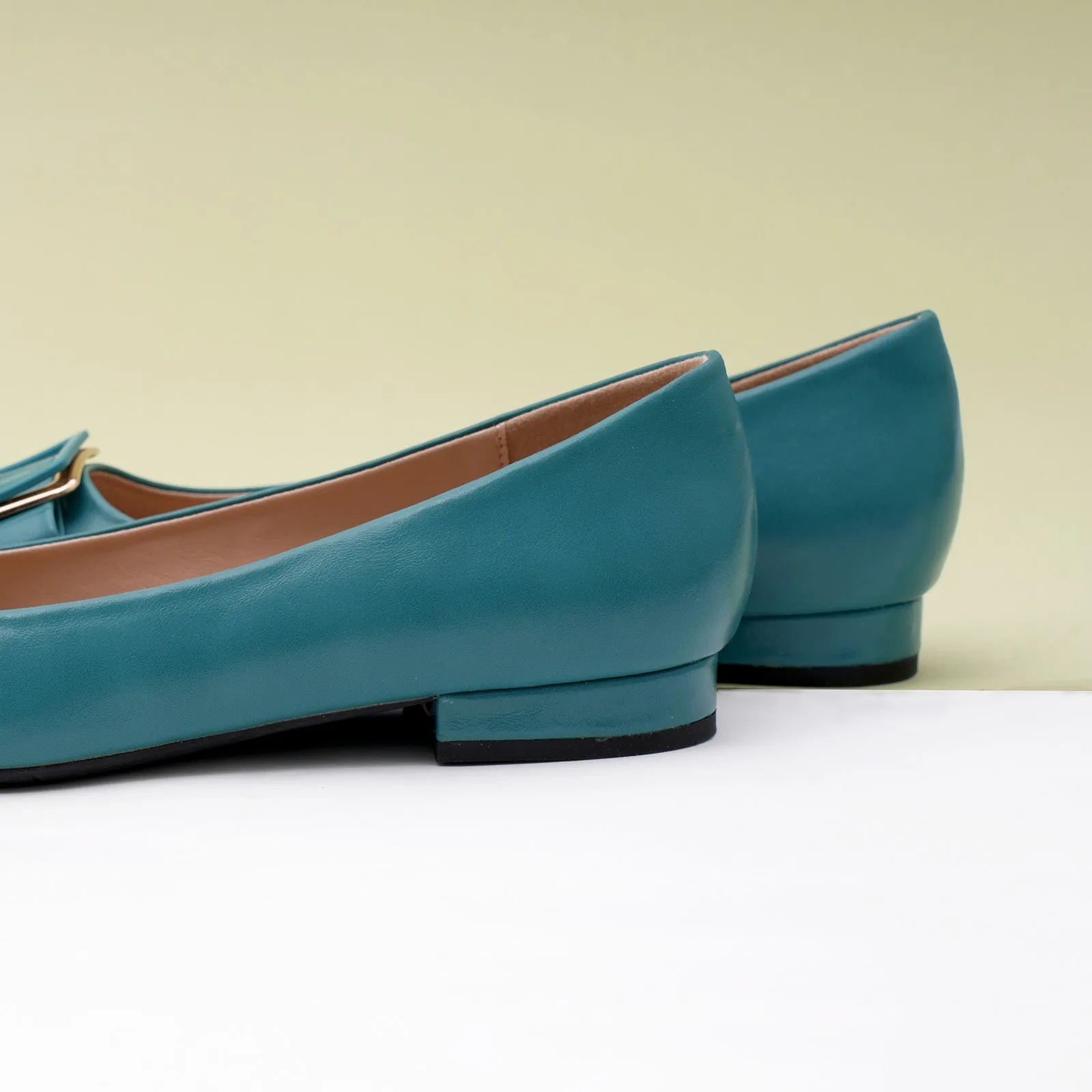 Square Buckle Flats (Aida) (SALE)