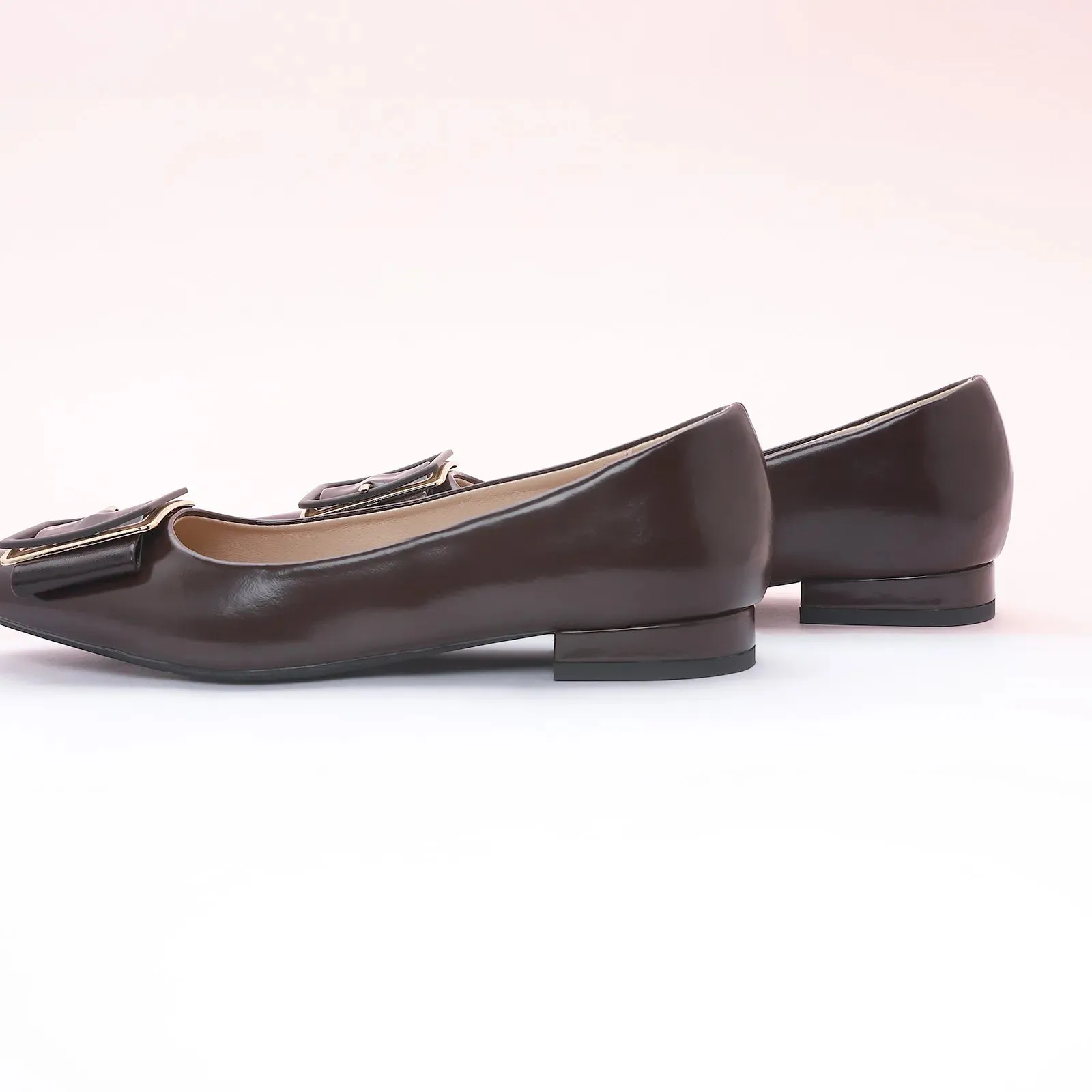 Square Buckle Flats (Aida) (SALE)