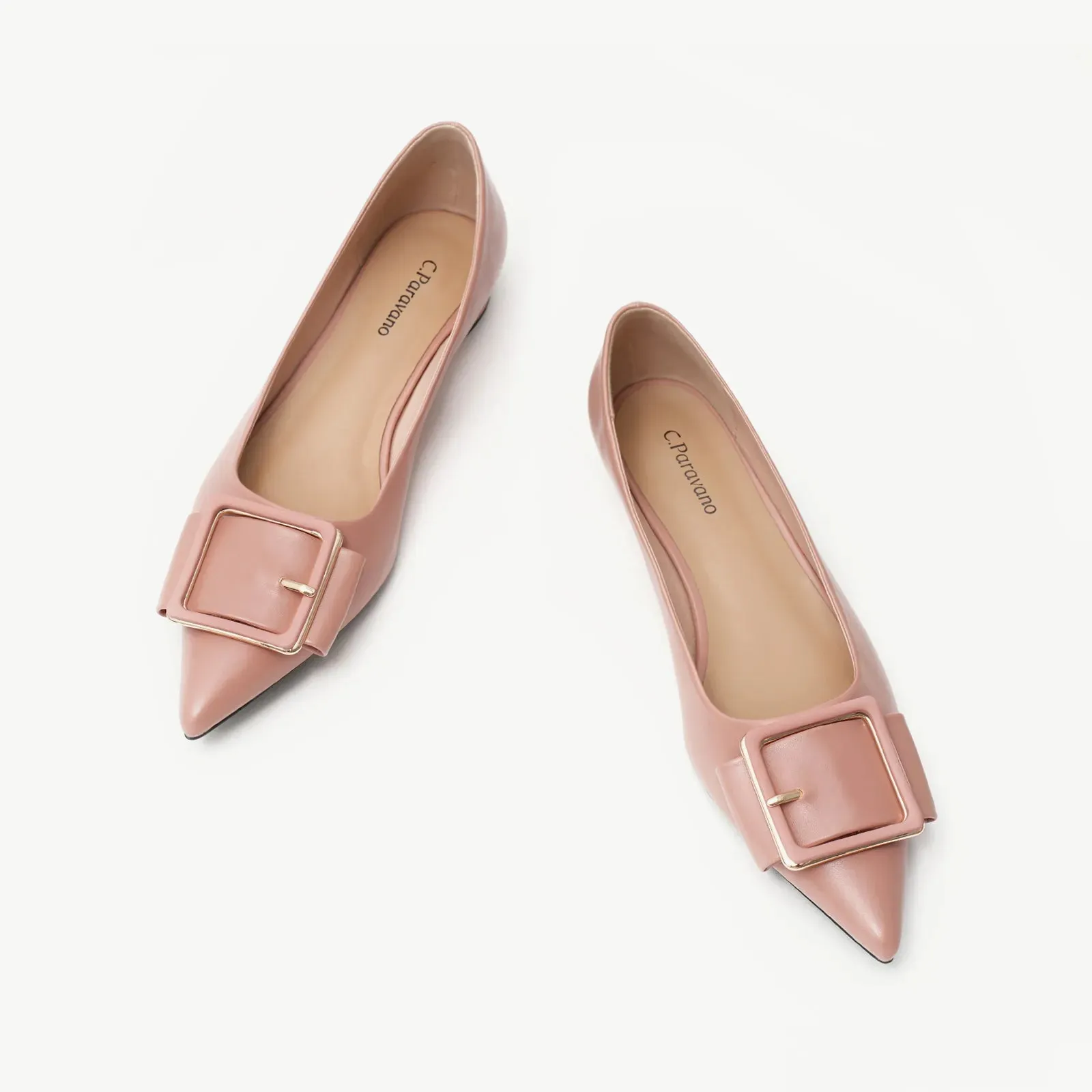 Square Buckle Flats (Aida) (SALE)