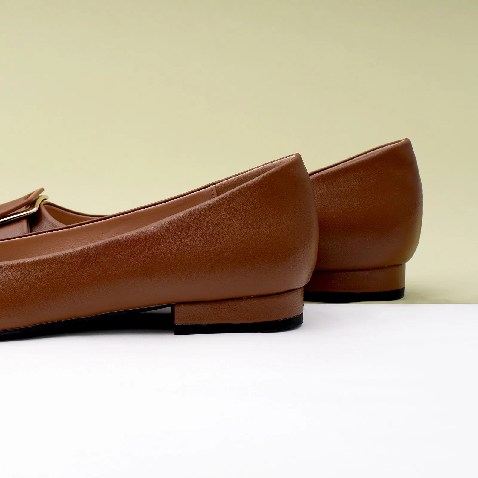 Square Buckle Flats (Aida) (SALE)