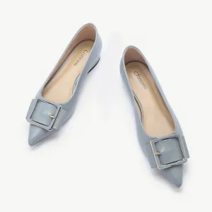 Square Buckle Flats (Aida) (SALE)