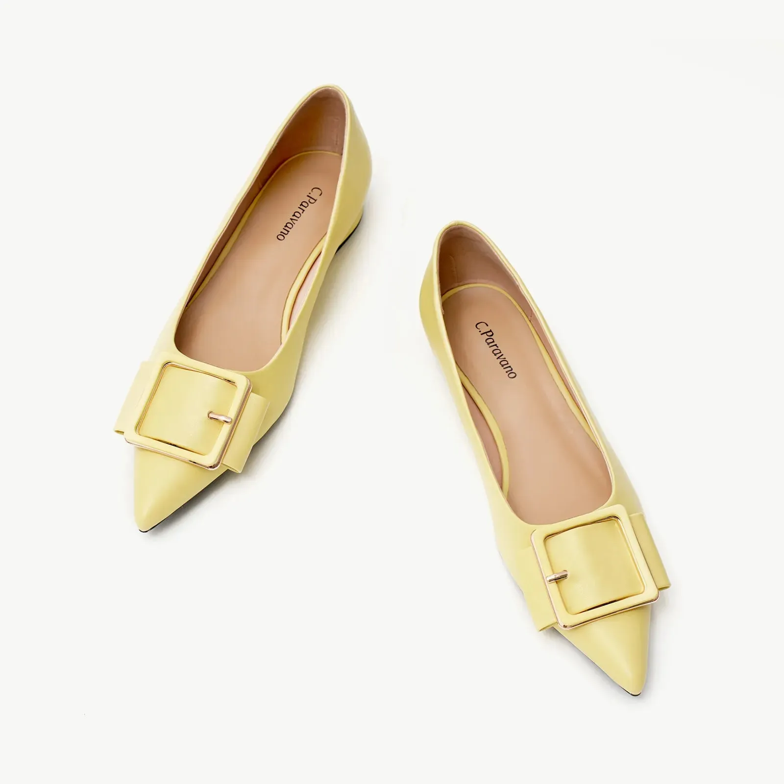 Square Buckle Flats (Aida) (SALE)