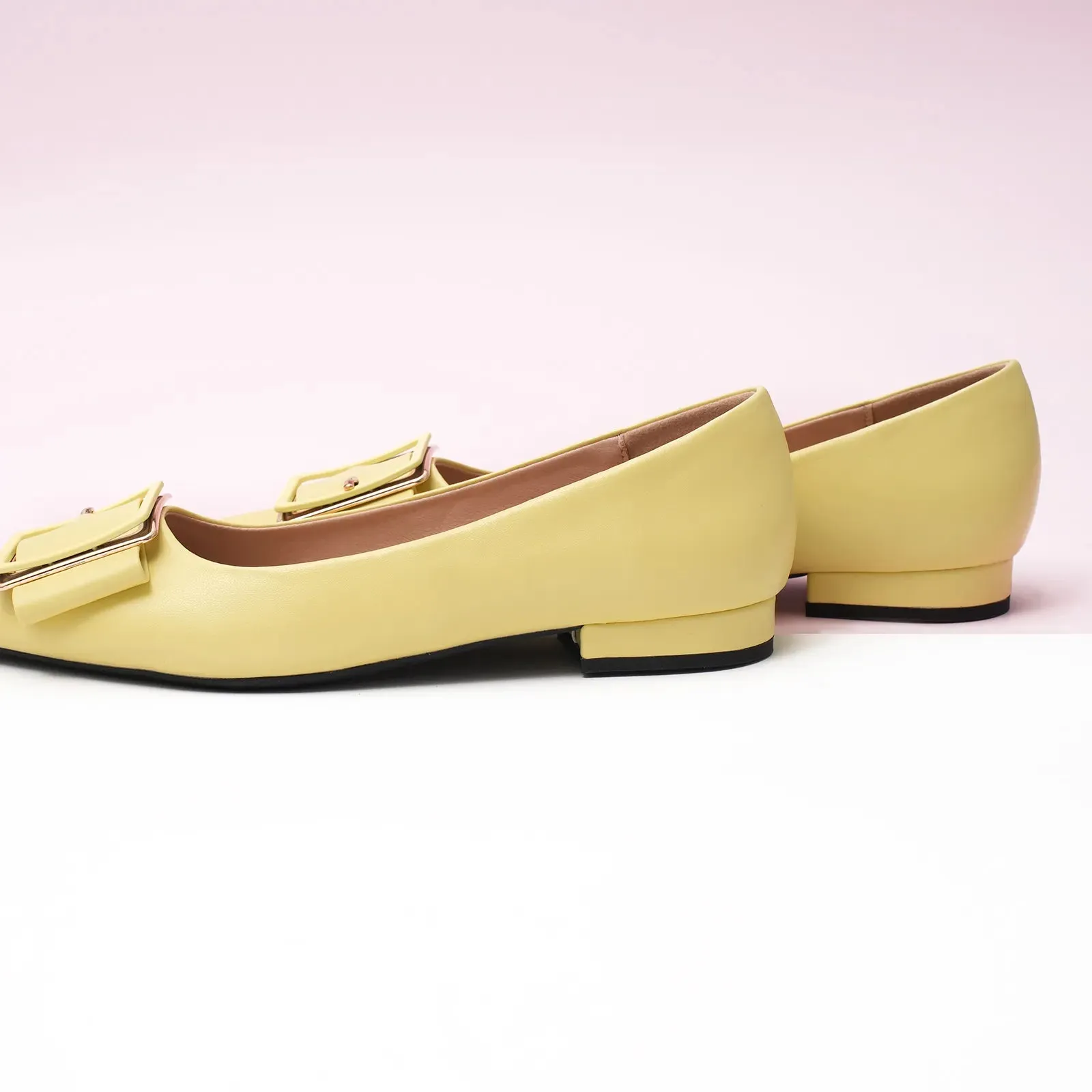 Square Buckle Flats (Aida) (SALE)