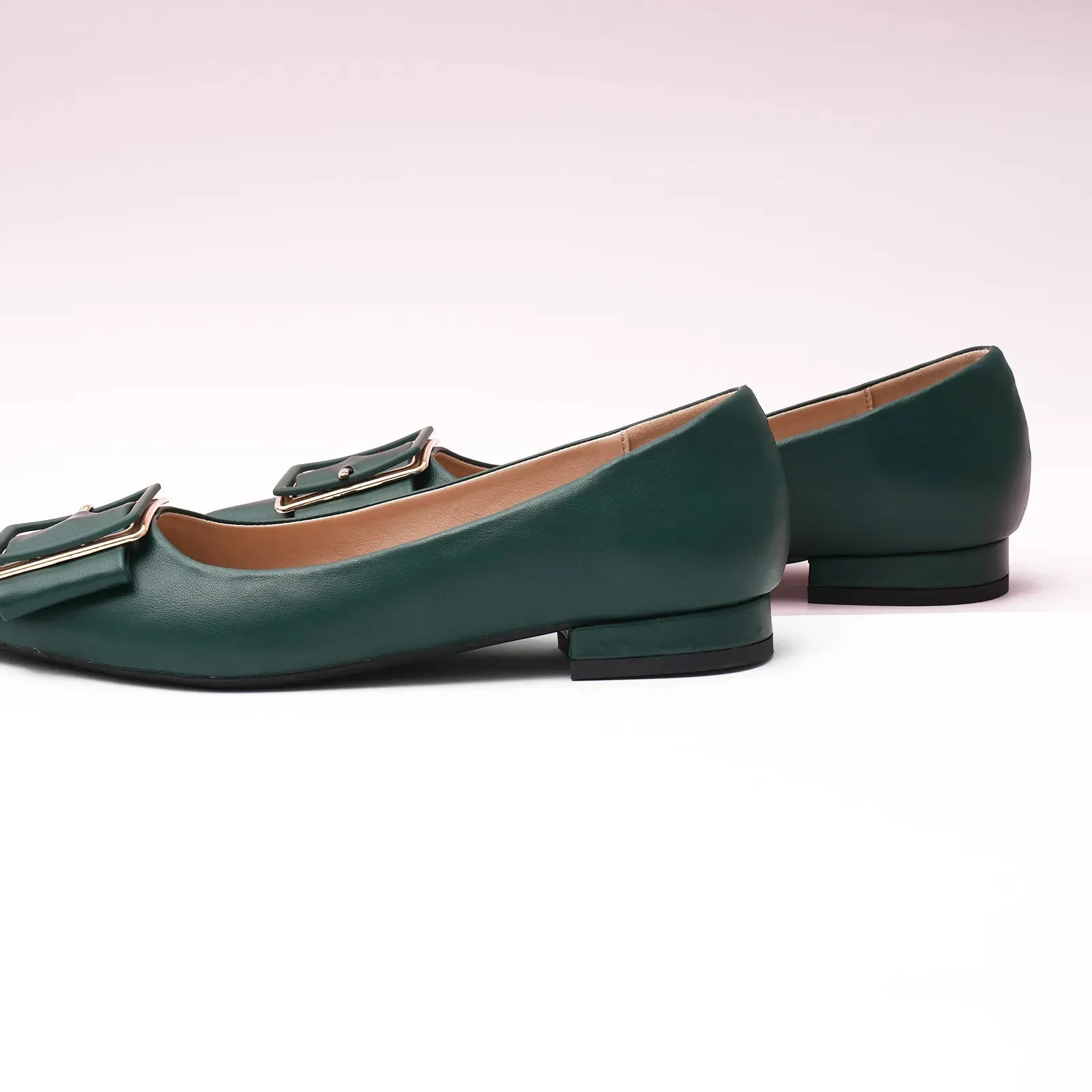 Square Buckle Flats (Aida) (SALE)