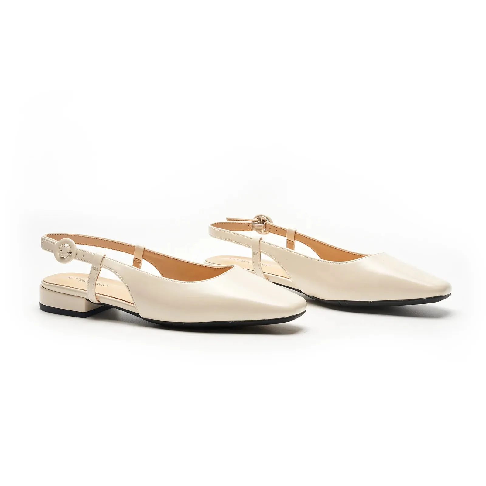 Square Toe Block Heel Slingback Sandals (Alyssa F) wedding