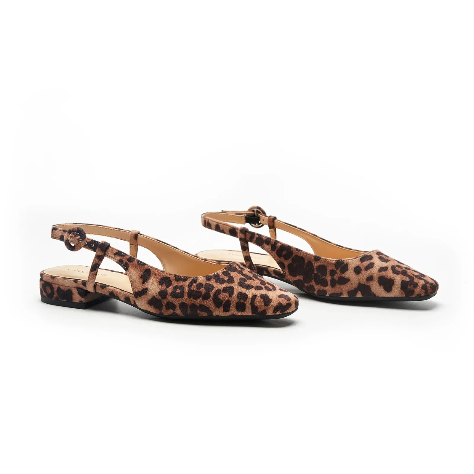 Square Toe Block Heel Slingback Sandals (Alyssa F) wedding