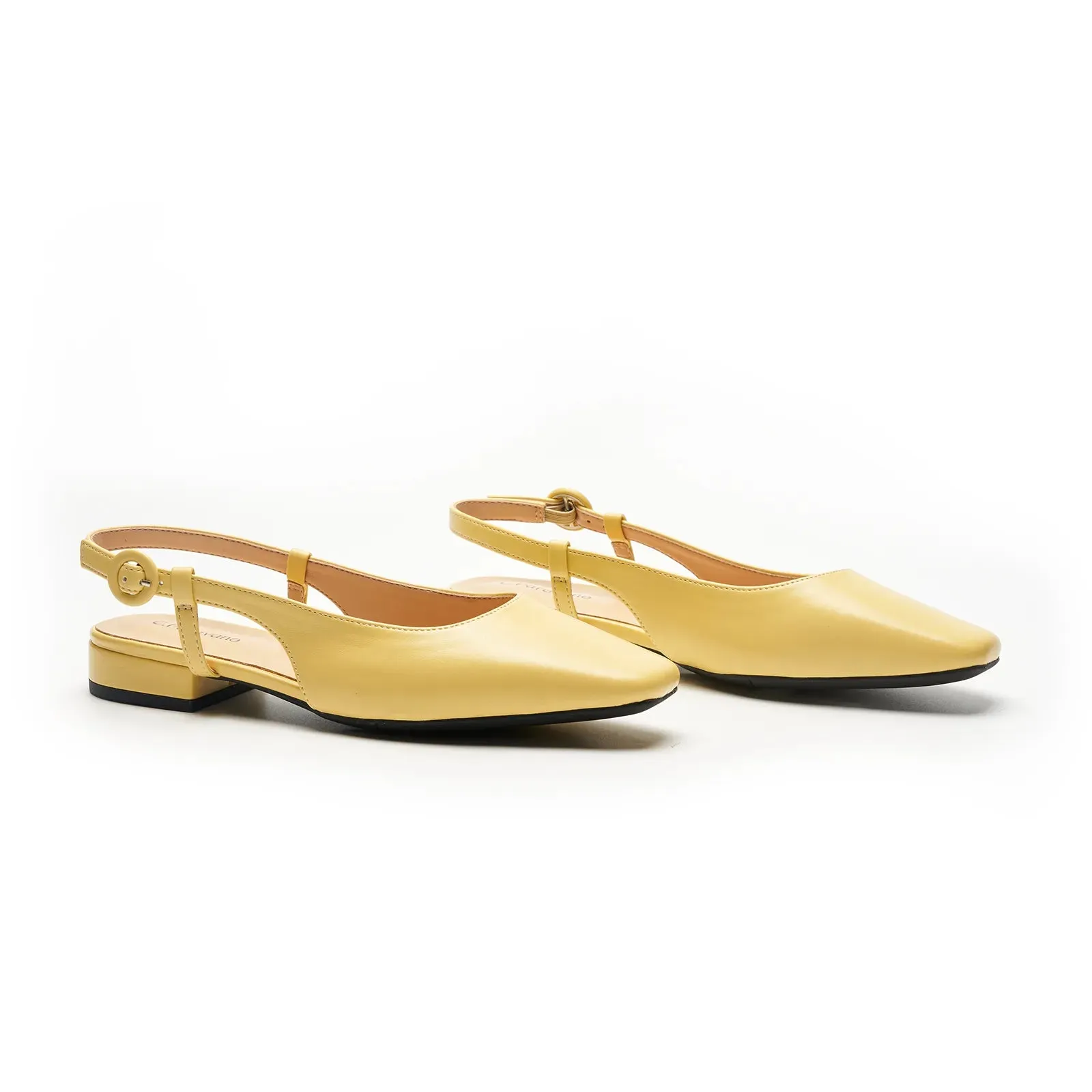 Square Toe Block Heel Slingback Sandals (Alyssa F) wedding