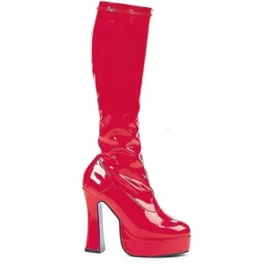 SS-CHACHA Knee Boot  | Red Patent