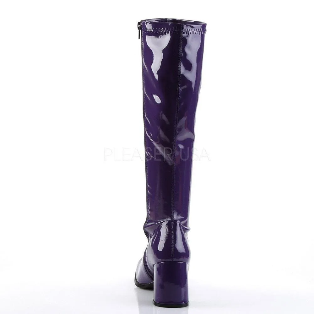 SS-GOGO-300 Go Go Boot | Purple Patent