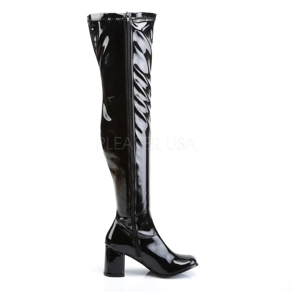 SS-GOGO-3000 Go Go Boot | Black Patent