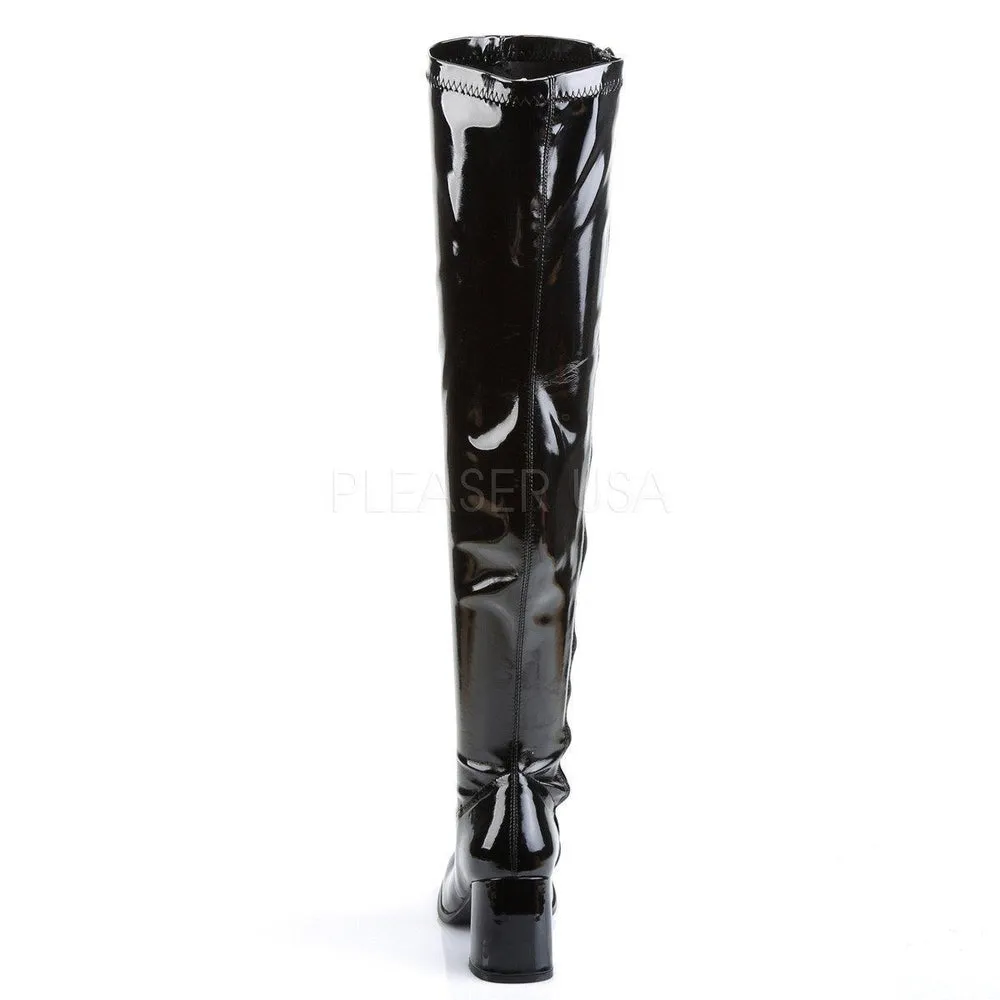SS-GOGO-3000 Go Go Boot | Black Patent