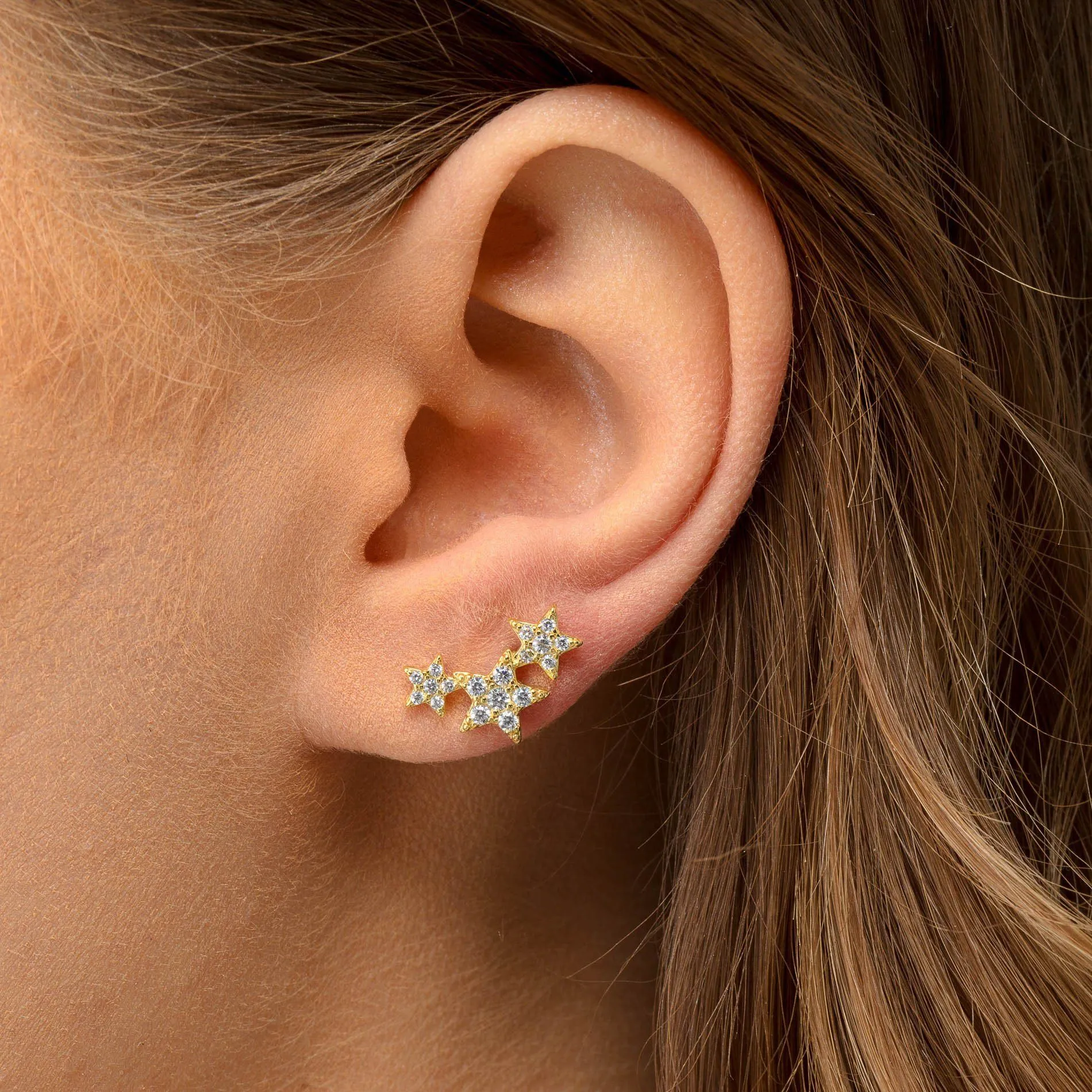 Star Cluster Stud Earring