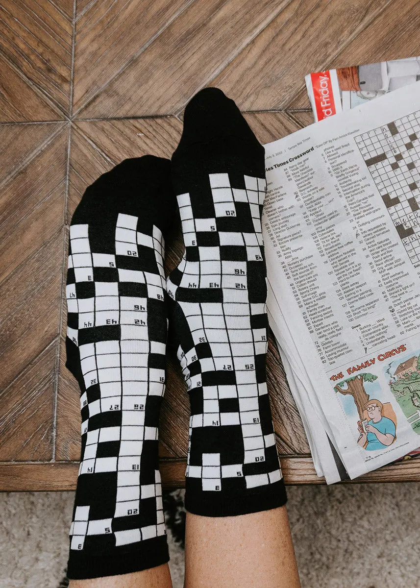 Sunday Crossword Women's Socks