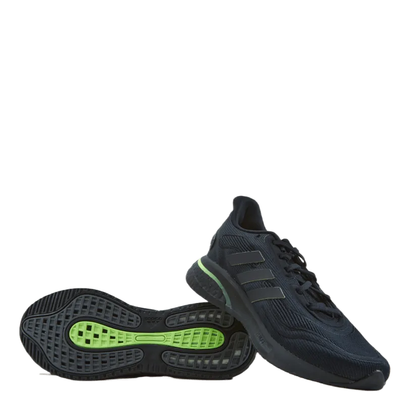 Supernova Shoes Core Black / Core Black / Signal Green