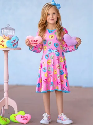 Sweethearts Conversational Hearts Darling Valentine Dress