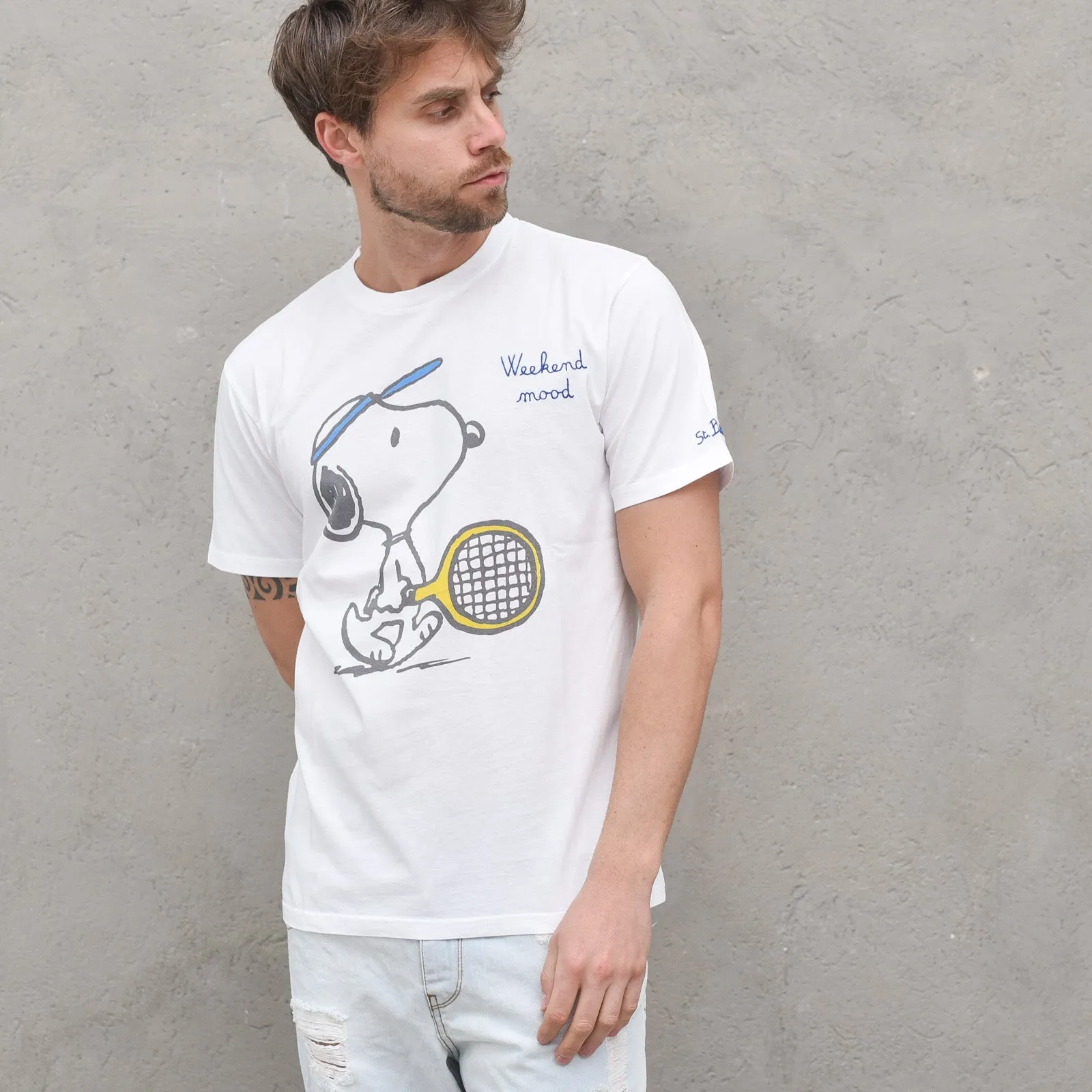 T-shirt Man Cotton Classic - Snoopy Weekend 01N