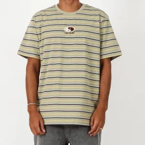 T&C MALIBU STRIPE TEE - CLAY