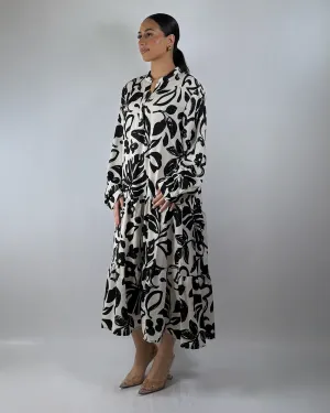The Black Sunpetal Dress