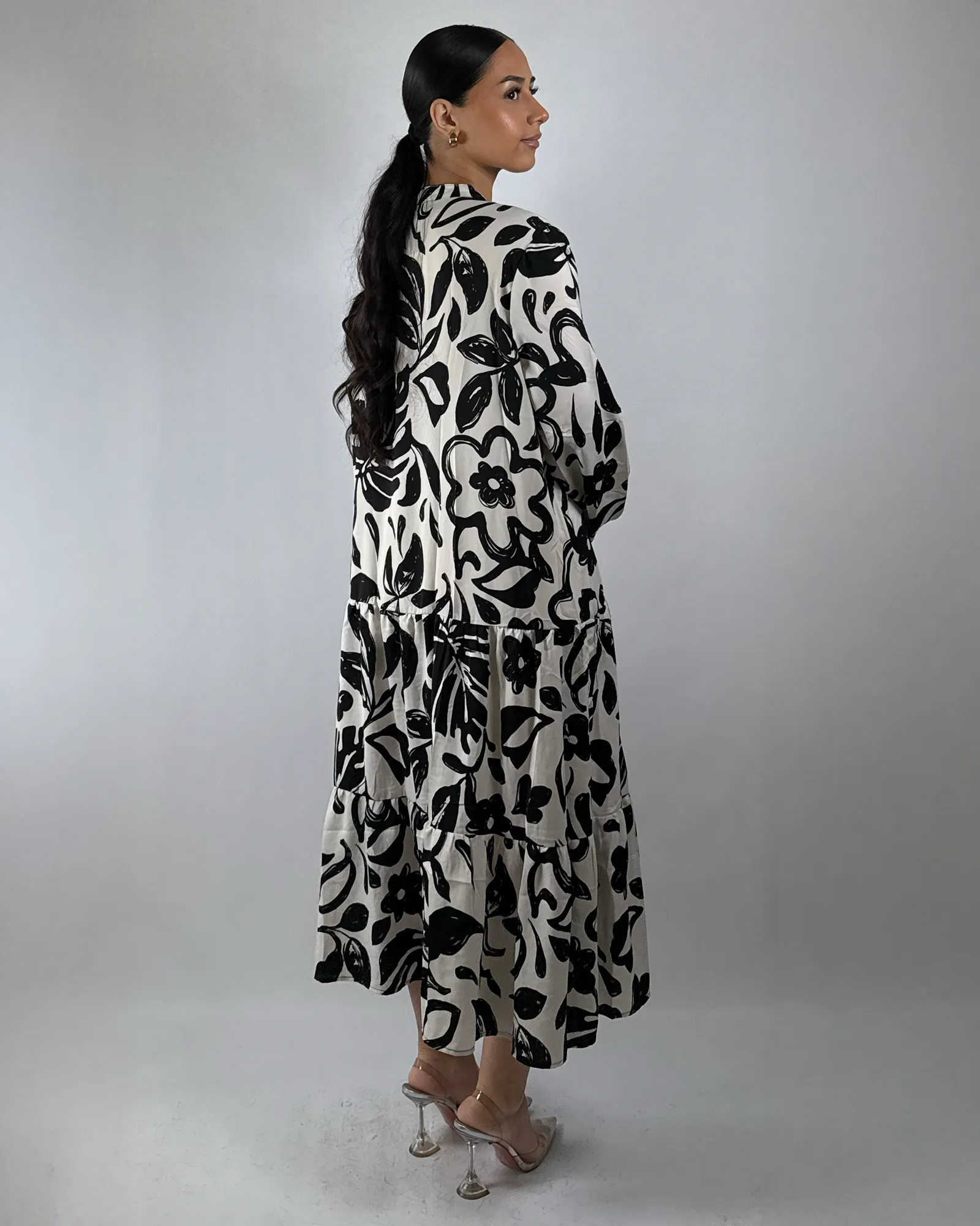 The Black Sunpetal Dress