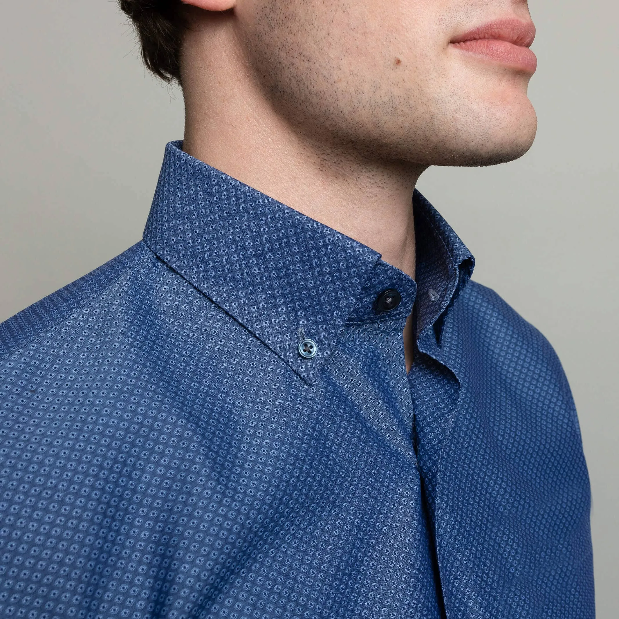 The Medium Blue Stanley Print Custom Shirt
