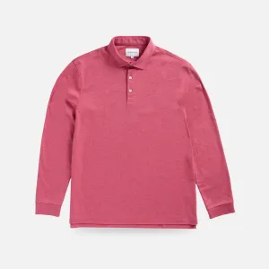 The Red Heather Arlon Knit Long Sleeve Custom Polo