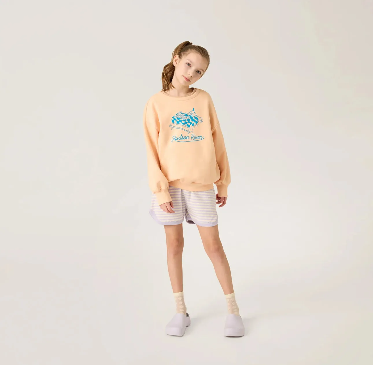 The Sunday Collective Weekend Sweatshirt in Peach
