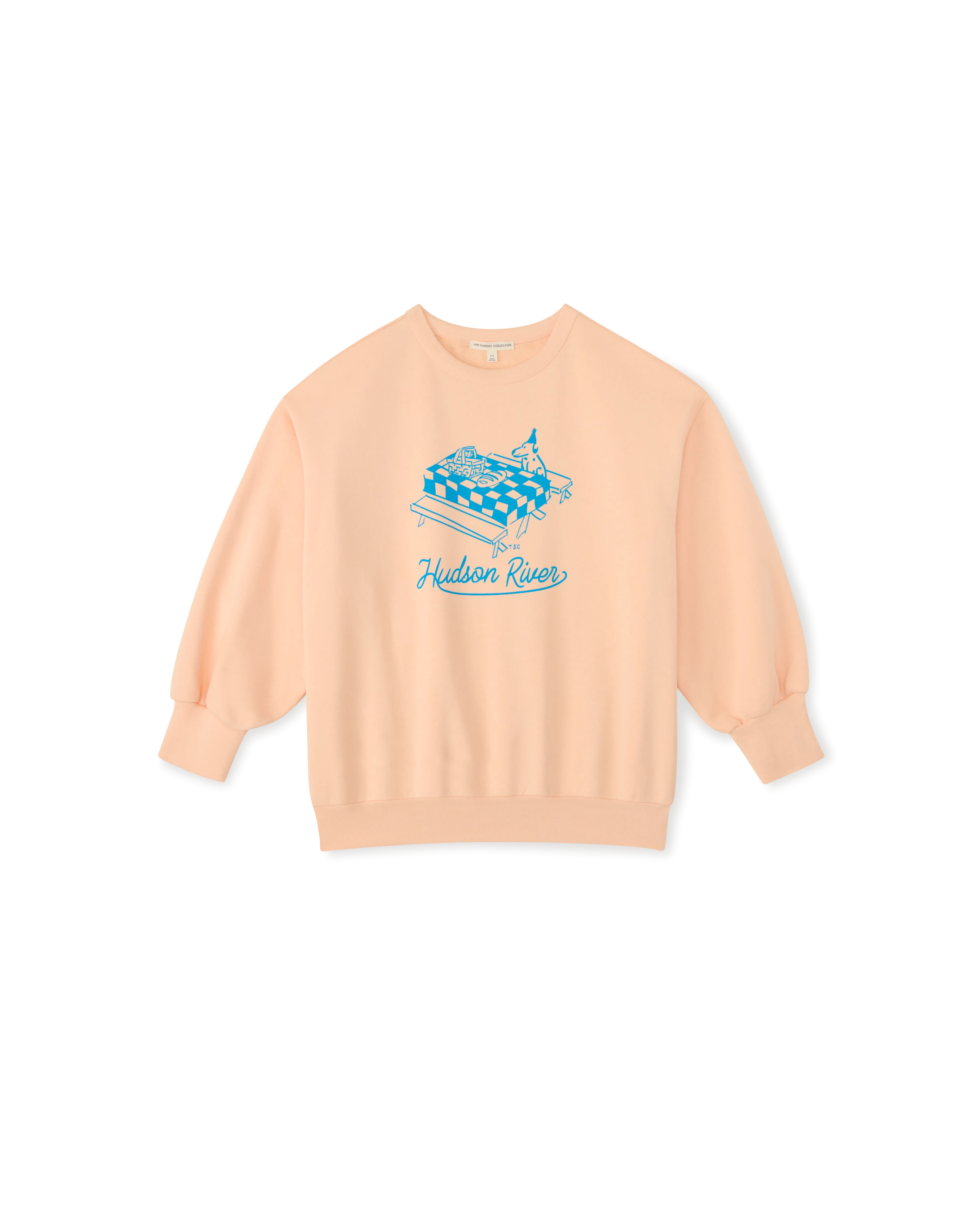 The Sunday Collective Weekend Sweatshirt in Peach