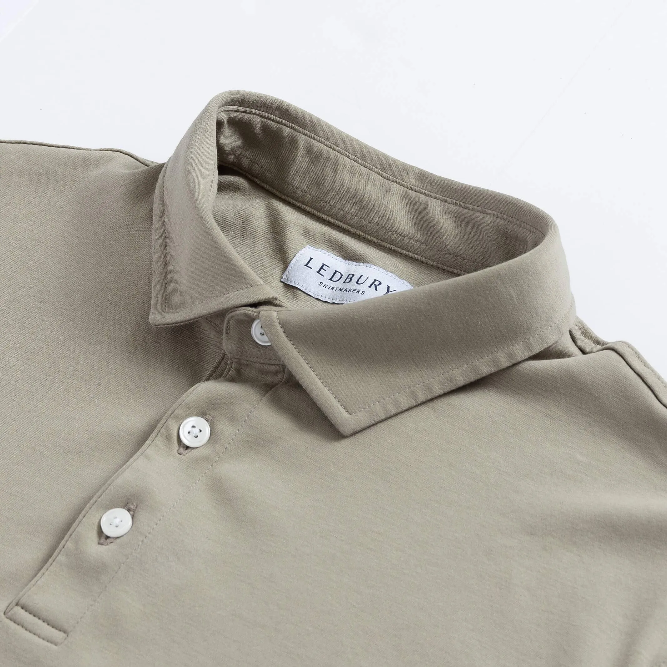 The Tan Arlon Knit Custom Polo